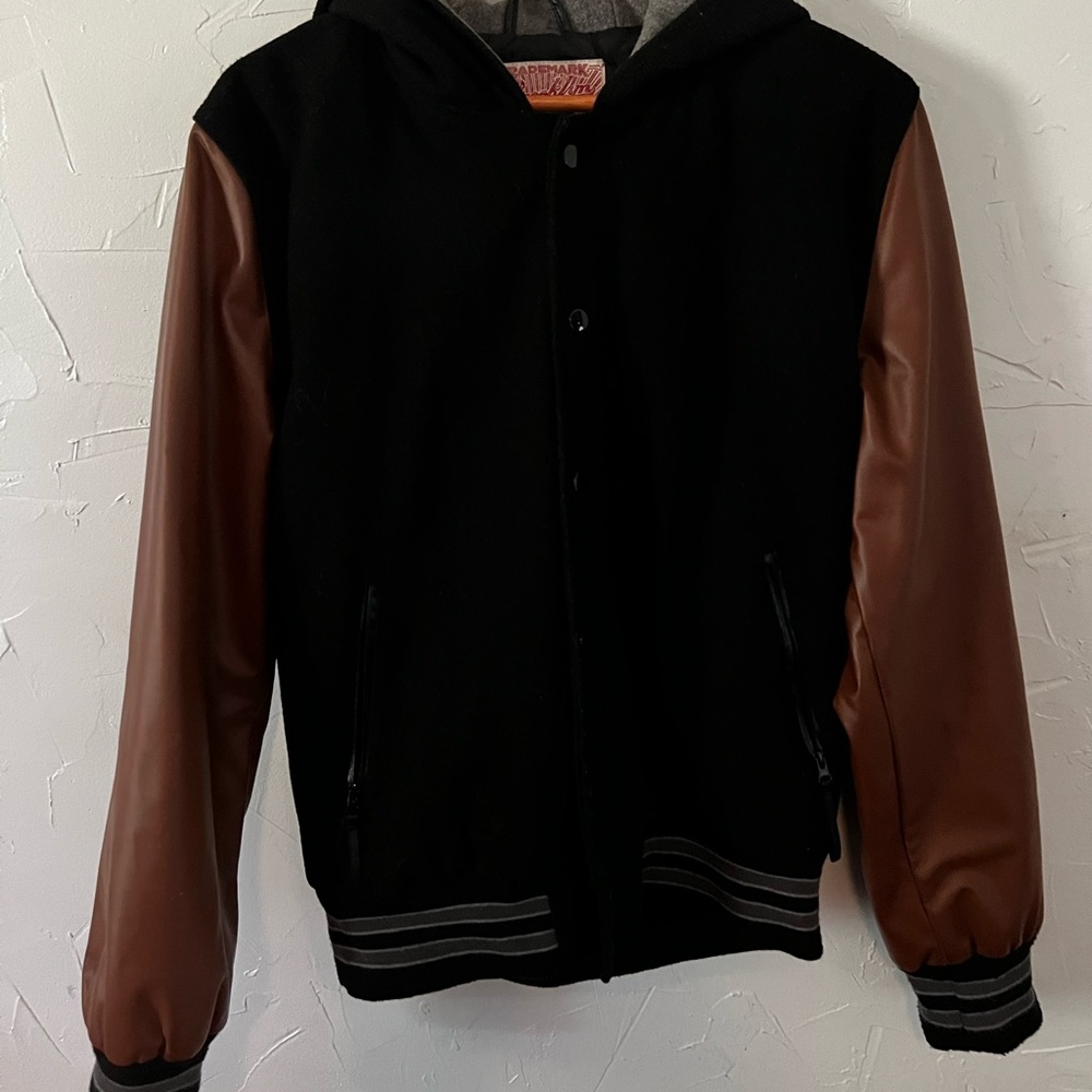 Varsity style jacket great for winter time, but is to heavy for the summer.